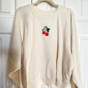 Old navy crewneck cherries size large
